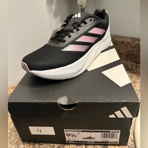 Adidas Women's Black and Pink Running Shoes 9.5 NEW